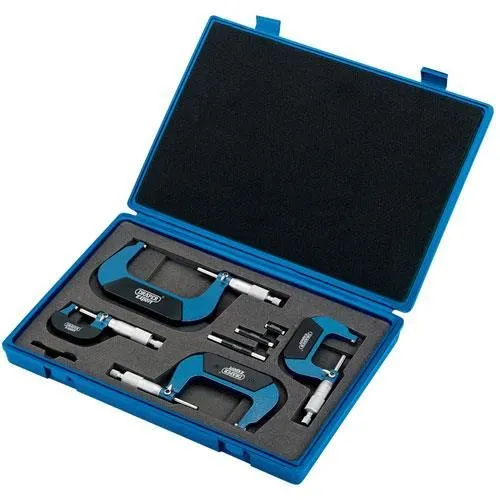 Messwerkzeug Draper Micrometer Set Verriegelung Ratsche 4 Stück