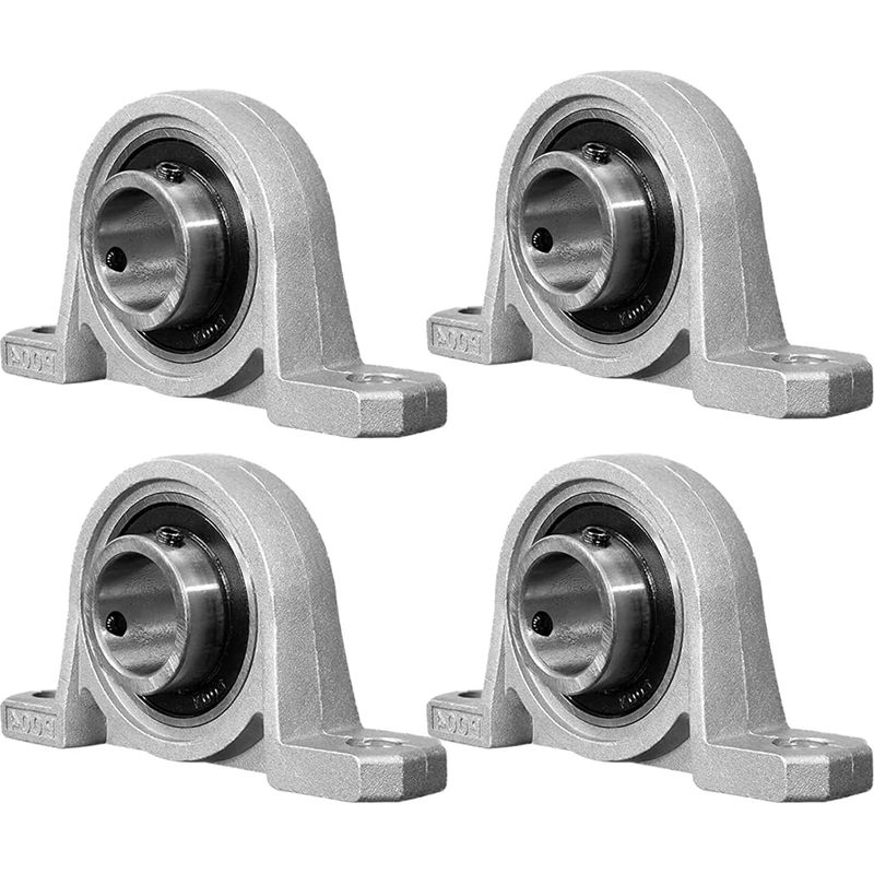 Stück 20-mm-lager Mit Halterung, Zinklegierungs-wellenlager, Automatischer Bohrungsflansch, Zinklegierungslager, Legierungslagergehäuse, Verwendet Für Fräsmaschinen, 3d-drucker