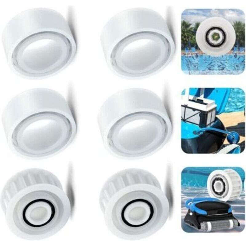 Satz Mit 6 Ersatz-führungsrollen Für Poolreiniger 3884997-r6, Kompatibel Mit Dolphin M400, M500, Deluxe 4 Und Deluxe 5 Poolreiniger-zubehör