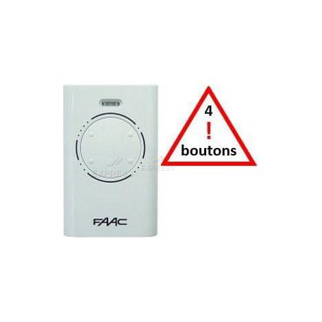 Faac – 4-kanal-fernbedienung (868,35 Mhz) – Robuster Wandsender Für Motoren – Kompatibel Mit Garagentoren Und Einfahrtstoren