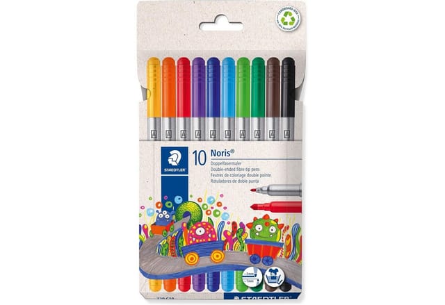 Staedtler Fibre tip pen 2tips N 10pcs.wallet