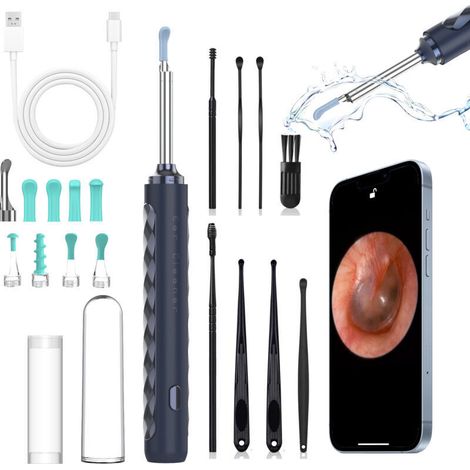 Wasserdichte Ip67-ohr-otoskop-inspektionskamera (1080p Hd) – 3,5-mm-objektiv Mit 6 Leds – Kompatibel Mit Smartphones Und Tablets