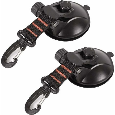 Bravix Ancre À Ventouse,2 Pièces Ventouse Carrosserie,crochet De Fixation De Ventouse Auvent À Ventouse,ventouses D'Ancrage,ventouse Voiture Crochet,pour Auvent Latéral De Voiture,camping,bagages（oran