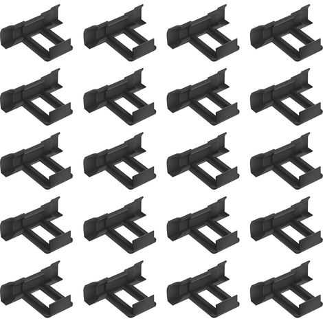 Bravix Lot De 20 Clips De Drainage Pour Panneau Solaire, Panneau Solaire, 35 Mm, Pour Panneau Solaire, Clips De Nettoyage, Clips De Nettoyage, Pour Panneau Solaire, Clip D'Élimination De La Boue