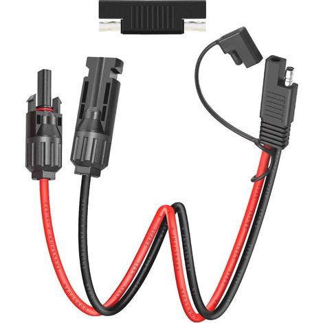 Bravix Connecteur Solaire Photovoltaïque Vers Sae 10 Awg Pv Câble Pour Panneaux Solaires Chargeur De Batterie (connecteur Solaire Photovoltaïque-sae)