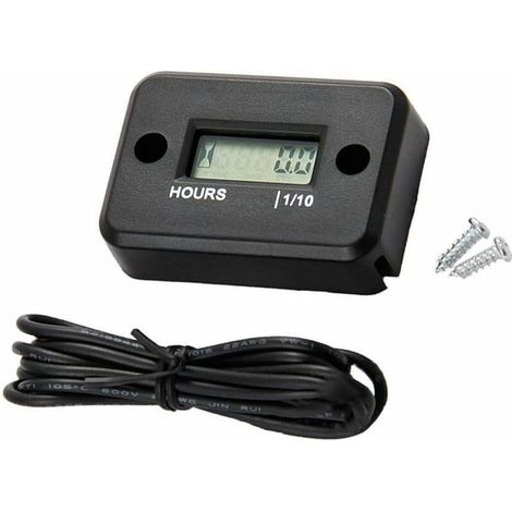 Bravix Étanche Affichage Lcd Compteur Horaire Numérique Minuterie De Jauge Pour Quad Moto Motoneige Motocross Pit Bike Tondeuse À Gazon Tracteur Camion
