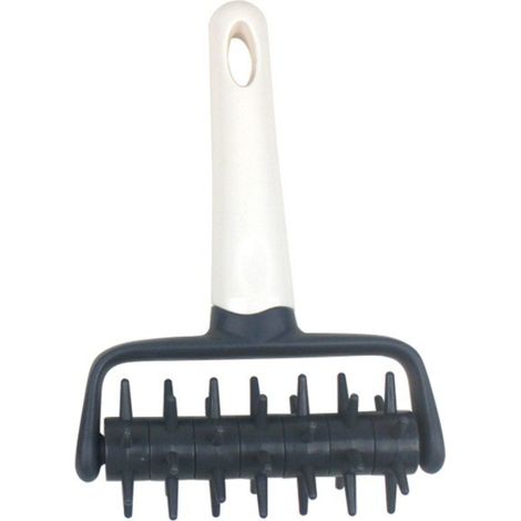 Bravix Rouleau Pique-pâte Gris Plastique Rouleau À Perforer La Pâte À Pizza Outil D'Accueil Accessoiresde Fabricationde Pizza Pour Tarte Aux Biscuits, Pâtisserie, Pain
