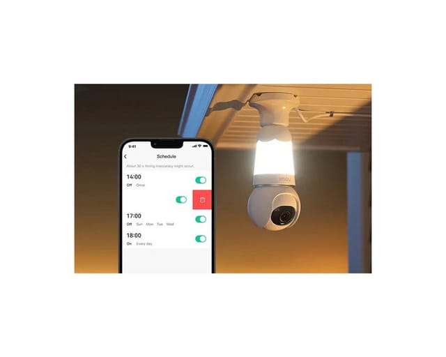 IMOU 2-in-1 Bulb and 360° Outdoor Camera WiFi Bulb Cam 5MP