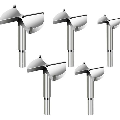 Bravix 35/40/45/50/60mm Diamètre Foret Carbure Bois Fraise Bois Objectif Objectif Formant 5 Pièces