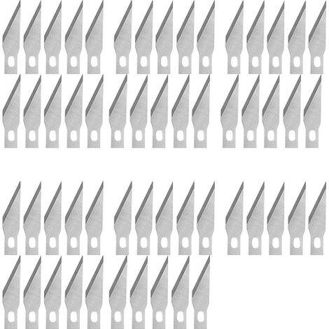 50 Pcs Lame Scalpel De Rechange, Lame De Antirouille, Pour Cutter De Précision, Scalpel Chirurgical, Scalpel Modelisme, 11
