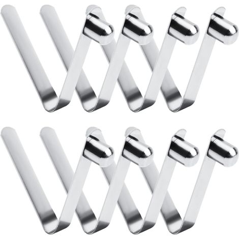 8pcs Pinces À Ressort, Pinces À Ressort Pour Kayak De 8 Mm, À Ressort À Bouton-poussoir En Acier Inoxydable Pour Mât De Tente À Pagaie De Camping
