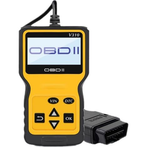 Auto Outils De Scanner De Diagnostic Auto Lecteur Voiture Lecteur Lire Et Effacer Les Codes Erreur Moteur Détecter, Jaune