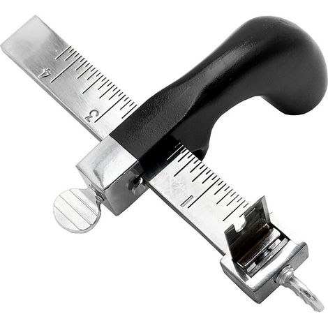 Bravix Coupe-sangle En Cuir Coupe À La Main Outil En Cuir Coupe-ceinture En Bande De Cuir Avec Poignée En Aluminium De Jauge Pour Bricolage Maroquinerie