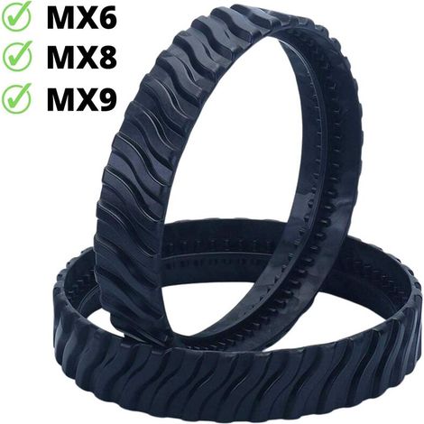 Bravix 2 Chenilles Adaptables Pour Zodiac Mx6 Mx8 Mx9, Pneus De Robot Nettoyeur Piscine R0526100