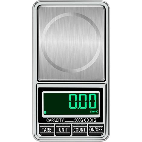 Bravix Portable Numérique De Poche Balance, Professionnel Multifonctionnel, Dos Lit Écran Lcd Pour Bijoux, Céréales, Or Pesage, Gris ，100-0.01g