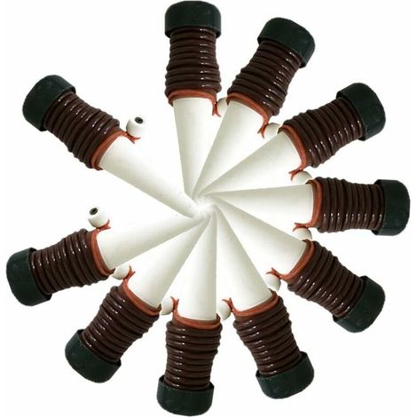 Bravix Goutte À Goutte Ceramique, Système D’irrigation Goutte-à-goutte, Jardin Kits D'Arrosage Automatiques À Goutte, Irrigation Goutte À Goutte Kit, Pour Jardin Maison Intérieur Extérieur，10 Pièces