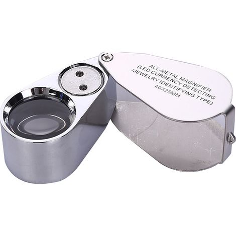 Bravix Loupe Pliable En Métal Pour Bijoux, Loupe Bijoutier X40, Loupe Bijoutier, Loupe Botaniste, Loupe 40x, Loupe Bijoutier Professionnel, Loupe Bijoutier 40x, Loupe Binoculaire Botanique, Loupe Joai