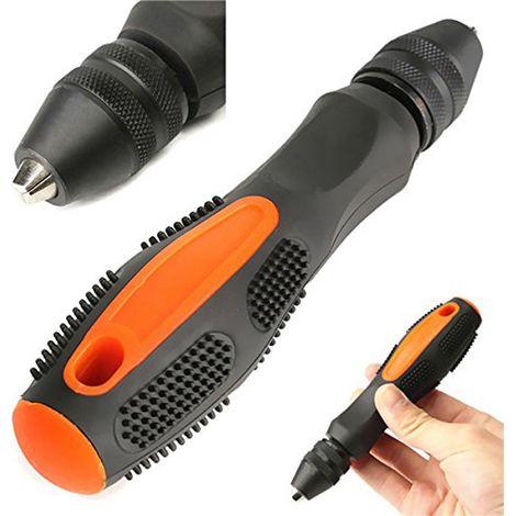 Bravix Mini Perceuse Manuelle De 0,5 À 8 Mm Avec Mandrin Sans Clavette
