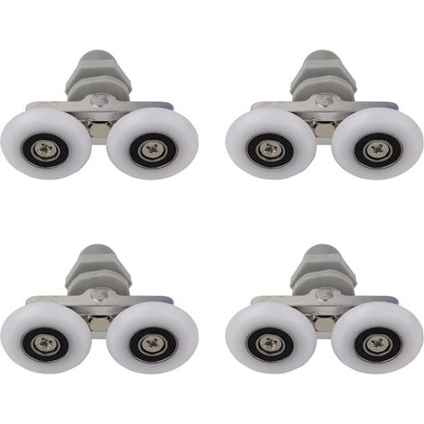 Bravix Roulettes Doubles Pour Porte De Douche Roulettes Pour Porte De Douche Roulettes Coulissantes Porte Salle De Bain Douche Rouleau De Douche De Rechange,pièces De Rechange Pour Salle De Bain 25mm