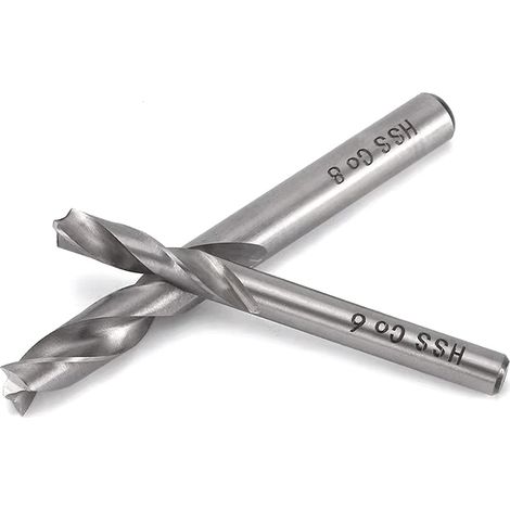 Bravix Lot De 2 Forets À Souder Par Point, Foret À Dépointer Hss Co M6&m8, Ensemble Outil De Forage De Soudage En Acier À Grande Vitesse Et Cobalt Pour Travail De Carrosserie
