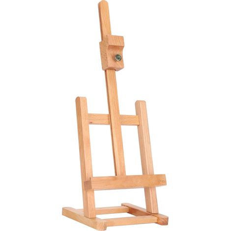 Bravix Chevalet En Bois, Petits Artistes Réglable Hêtre Bureau Support D'Affichage De Peinture Chevalet De Table Pour Enfants Artiste Adultes Étudiants Salle De Classe