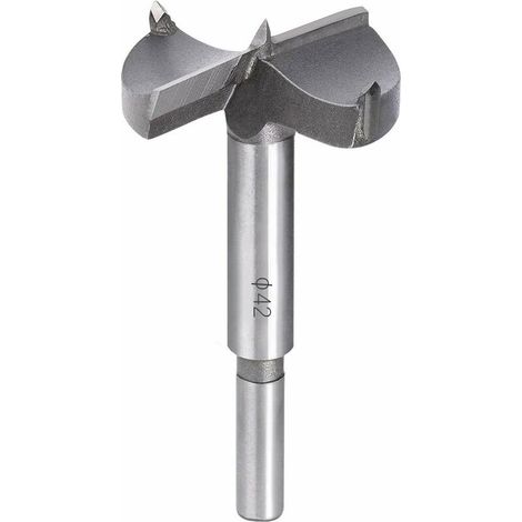 Mèches Bois,42mm Fraise Bois Carbure,l'installation De Portes Sphériques Bois,tiroirs,contreplaqué,vous Aide Rapidement Pour Faire Des Trous Propres À Fond Plat Dans Le Bois