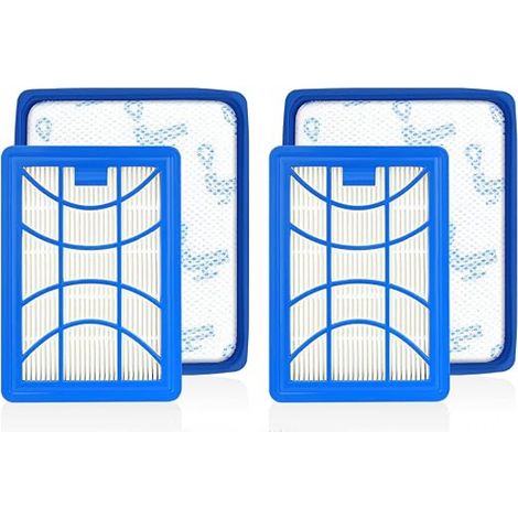 Bravix 2 Filtres Pour Powerpro Expert Fc9729 Fc9741 Fc9742 Fc9743 Fc9744 Fc9745 Fc9746 Aspirateur Filtre Accessoires De Rechange Power Cyclone 8 Accessoire, Remplace Fc8003/01 Fc6042/01