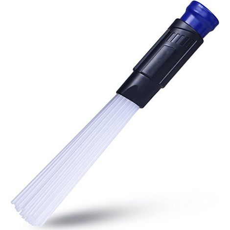 Bravix Dust Brosse Accessoires Aspirateur Dust Brosse Embout,dust Aspirateur,paille Aspirateur,flexible Tube Cleaning Tool For Car,corners, Pets, Drawers,air Vents,home(bleu)