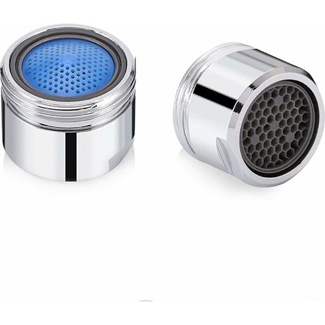 Bravix 2 Pcs Mousseur Robinet Filtre Economie Eau M18 , Aérateur De Robinet,accessoires Aérateur Robinet 18mm Embout Universel, Pour Robinet Lavabo De Salle De Bain Et Cuisine(acier Inoxydable)