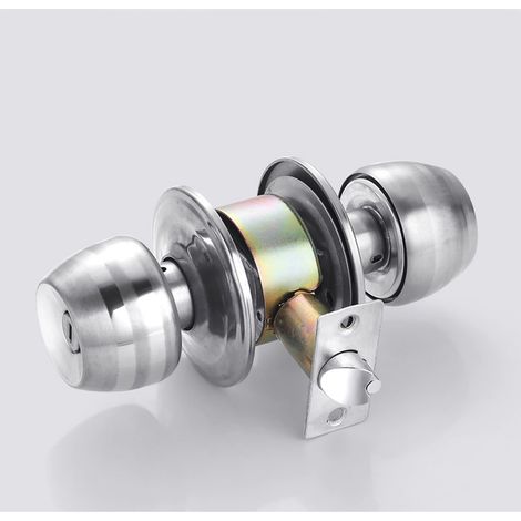 Ensemble De Poignées D'Entrée Chrome Poli, Serrure De Porte Au Design Tulipe Pour Portes Intérieures Les Pièces Nécessitant Une Sécurité Supplémentaire（sans Clé）
