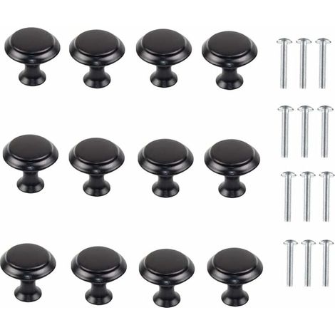 Bravix Boutons De Porte De Placard,12 Pièces Poignée De Meuble Cuisine Ronde En Forme De Champignon Pour Cuisine,armoire,placard,tiroir,chambre À Coucher,meubles De Salle De Bains.