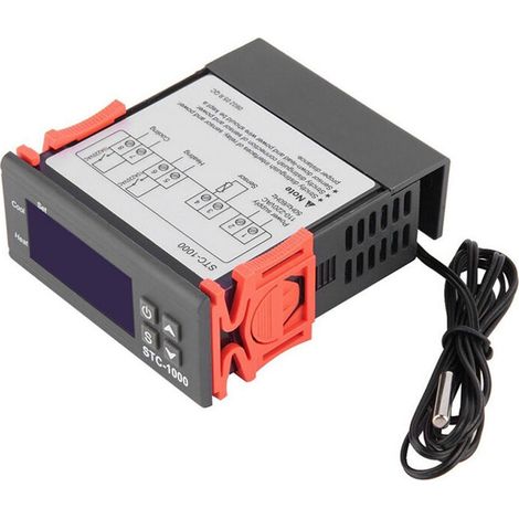 Bravix Stc-1000 Régulateur De Température Numérique Chauffage Refroidissement Centigrade Thermostat Avec Capteur, Modèle : 1110/220 V