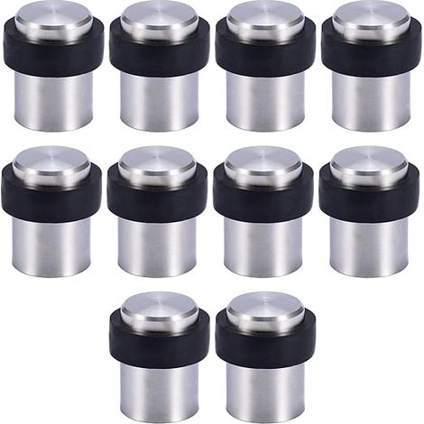 10 X Butoir De Porte De Sol 4.5 Cm En Acier Inox Arrêt De Porte Butoir Bloque Porte