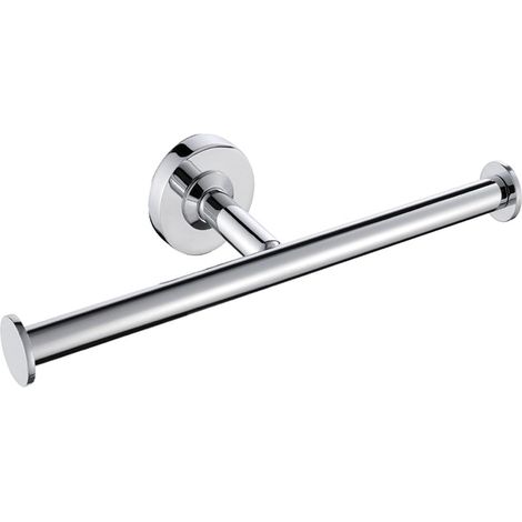 Dérouleur De Papier Toilette Double -design Intemporel - Laiton Chromé Ultra Brillant Inoxydable Haute Qualité