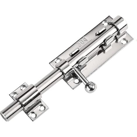 Bravix Loquet De Porte Serrure Porte Verrou Loquet Porte Garage Loquet De Verrou Boulon À Glissière Loquet De Portail En Acie Inoxydable 304 Targette De Porte Exterieur 142mm De Diamètre, 200mm