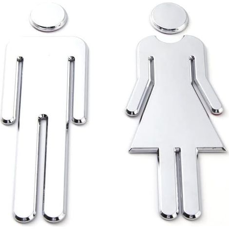 Bravix Plaque De Porte Femmes Et Hommes,signe Toilette, Wc Sign,symboles De Wc Hommes Femmes Signe Toilette Pour Porte Panneau Wc Homme Femme Panneau Toilette Signe De Porte Salle De Bain