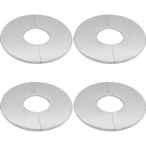 Bravix 4 Pcs Rosace Robinet Mitigeur Douche, Rosace De Robinet Rosace De Douche Cache Tuyau En Acier Inoxydable Cache Tuyau Radiateur, Pour Robinets, Tuyaux, Tuyaux De Radiateur (51mm)