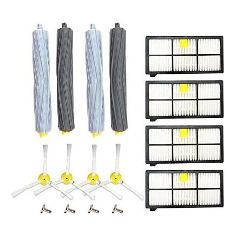 Kit Pièces Accessoires Pour Aspirateur Irobot Roomba Serie 800 805 850 860 865 866 870 871 880 886 890 891 895 896 900 960 965 966 980, 16in1