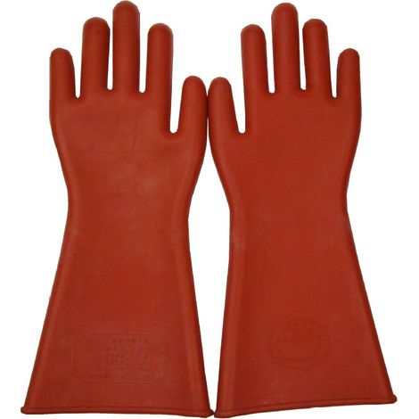 Bravix Gants De Travail Gants Électriciens En Caoutchouc Couverture De Sécurité，gants Isolés 12kv（quantité : 1 Ensemble）