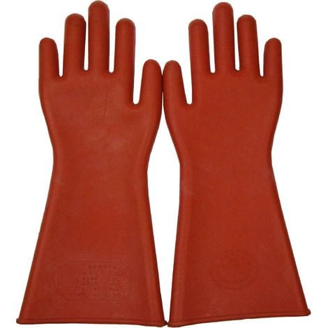 Bravix Gants De Travail Gants Électriciens En Caoutchouc Couverture De Sécurité，gants Isolés 12kv（quantité : 1 Ensemble）