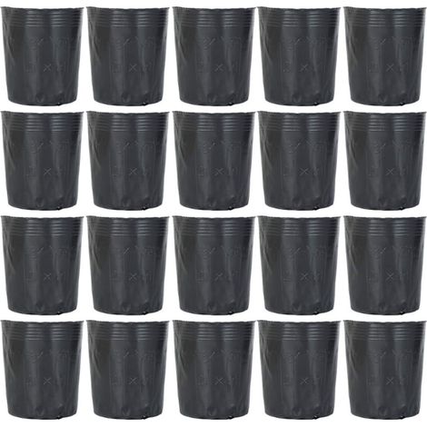 Bravix 100pcs Pots De Pépinière En Plastique Pot De Départ Dégradable Jardin Fleur Nutrition Pot Outil De Jardin Pour Plantes Succulentes Boutures Semis Cinq Tailles