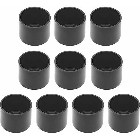 Bravix Protection Pied De Chaise,-- 50 Pcs Embout De Chaise, 38mm, Noir, Anti-rayures, Protection Du Sol,rond Protege Pied De Chaise ​pour Jambes Rondes De Chaise,table Antidérapant Caoutchouc De Cha