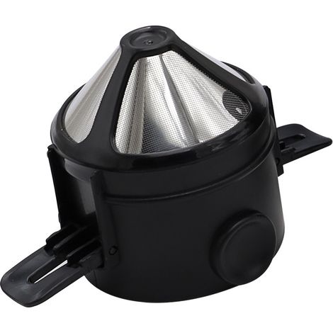 Filtre À Café Réutilisable Café Dripper En Acier Inoxydable Portable Sans Papier Permanent Filtre À Thé 1 À 2 Tasses Pour La Maison Le Bureau Les Voyages