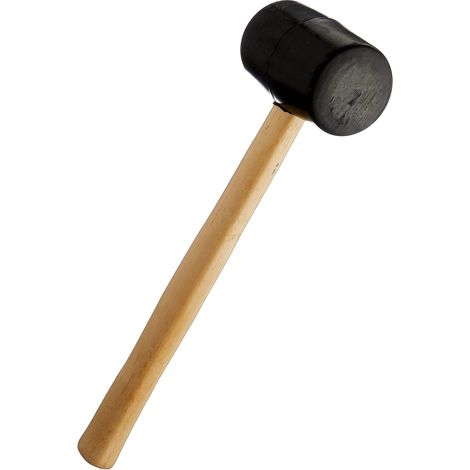 Maillet En Caoutchouc Avec Manche En Bois Dur, 770 G