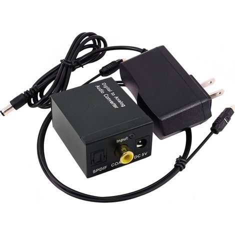 Bravix Convertisseur Audio Numérique Vers Analogique Coaxial Optique Numérique Coaxial Toslink Vers Analogique Rca L/r Convertisseur Audio Amplificateur Adaptateur