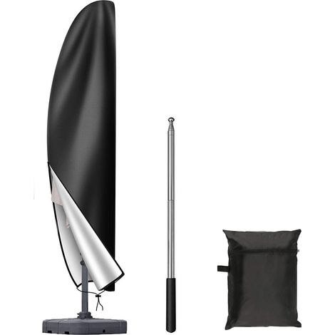 Bravix Housse Parasol 265 X 40/70/50 Cm/anti-uv,couverture De Parasol,couverture De Parapluie De Jardin Imperméable,décoloration,pour Parasol De Jardin Exterieur