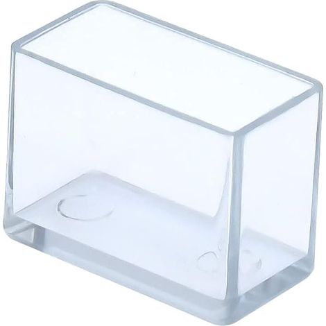 Capuchons De Chaise En Pvc Résistant Aux Rayures Rectangulaires 15x30mm (1.5x3.0cm) Clair 12 Pcs