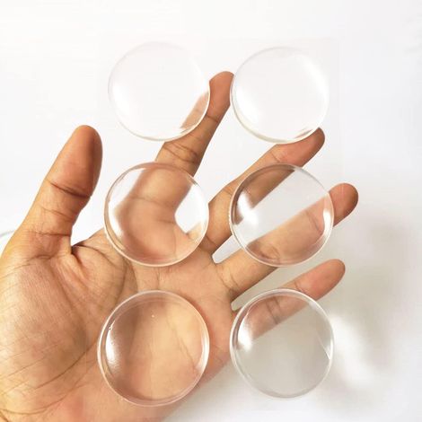 Bravix 6 Pièces Butées De Porte Adhésives Tampon De Silicone Élastique Transparent Protecteur De Tampon Mural Butée De Porte Pour Poignées De Porte D'Armoire, Poignées De Porte Et De Porte