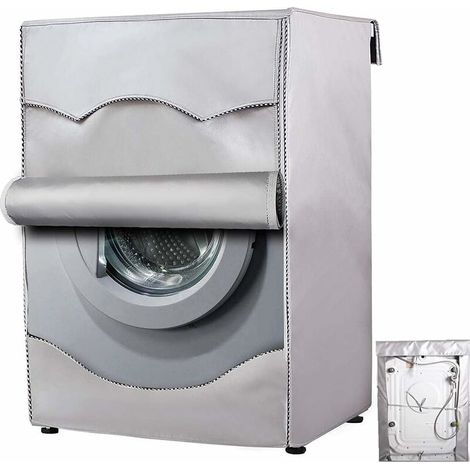 Bravix Housse De Protection Imperméable Pour Machine À Laver À La Maison - Protection Contre Le Soleil - Pour Sèche-linge À Chargement Frontal,605585cm,argent