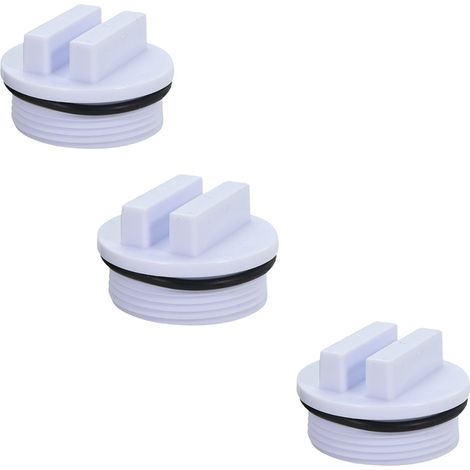 Bravix Ensemble De Bouchons De Piscine D'Hiver (3pcs，1 1/2") – Bouchon De Congélation Pour Conduite De Retour, Clapet Skimmer Piscine, Capuchon D'Hiver Durable Pour Fermer La Piscine En Hiver